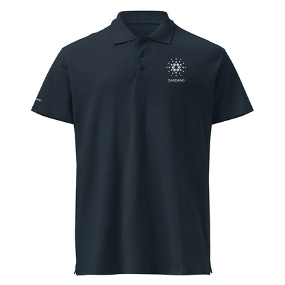 Unisex Premium Piqué Polo - Cardano Logo, Stacked