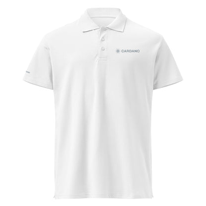 Unisex Premium Piqué Polo - Cardano Logo, Inline