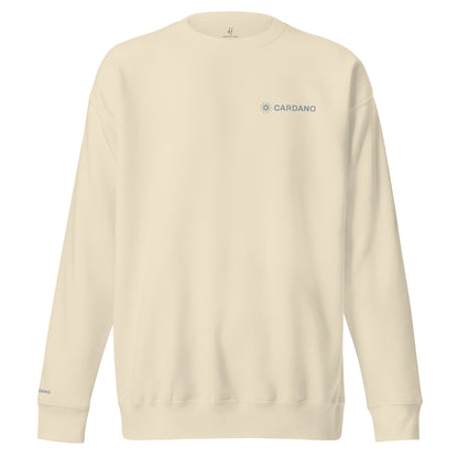 Unisex Premium Sweatshirt - Cardano Logo, Inline
