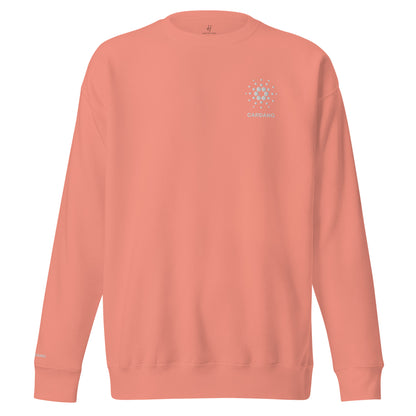 Unisex Premium Sweatshirt - Cardano Logo, Stacked