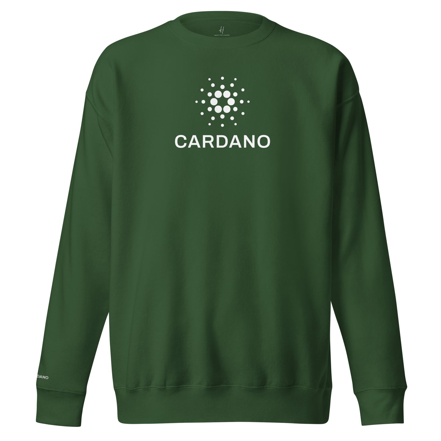 Unisex Premium Sweatshirt - Large Cardano Logo, Stacked