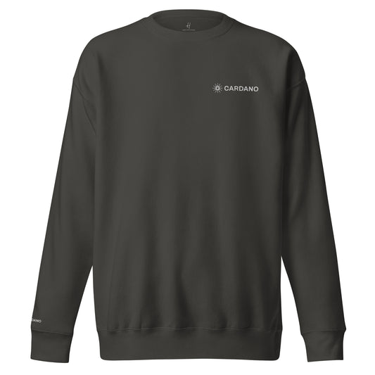 Unisex Premium Sweatshirt - Cardano Logo, Inline