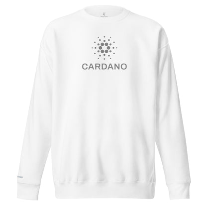 Unisex Premium Sweatshirt - Large Cardano Logo, Stacked