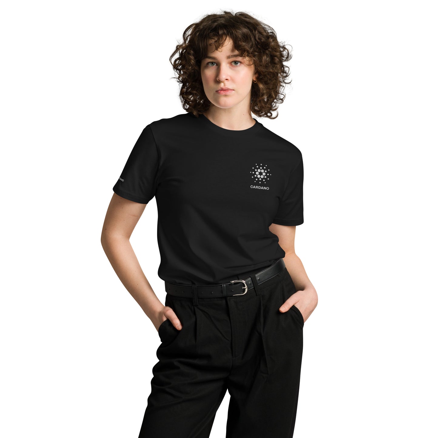 Unisex Comfort T-Shirt - Cardano Logo, Stacked
