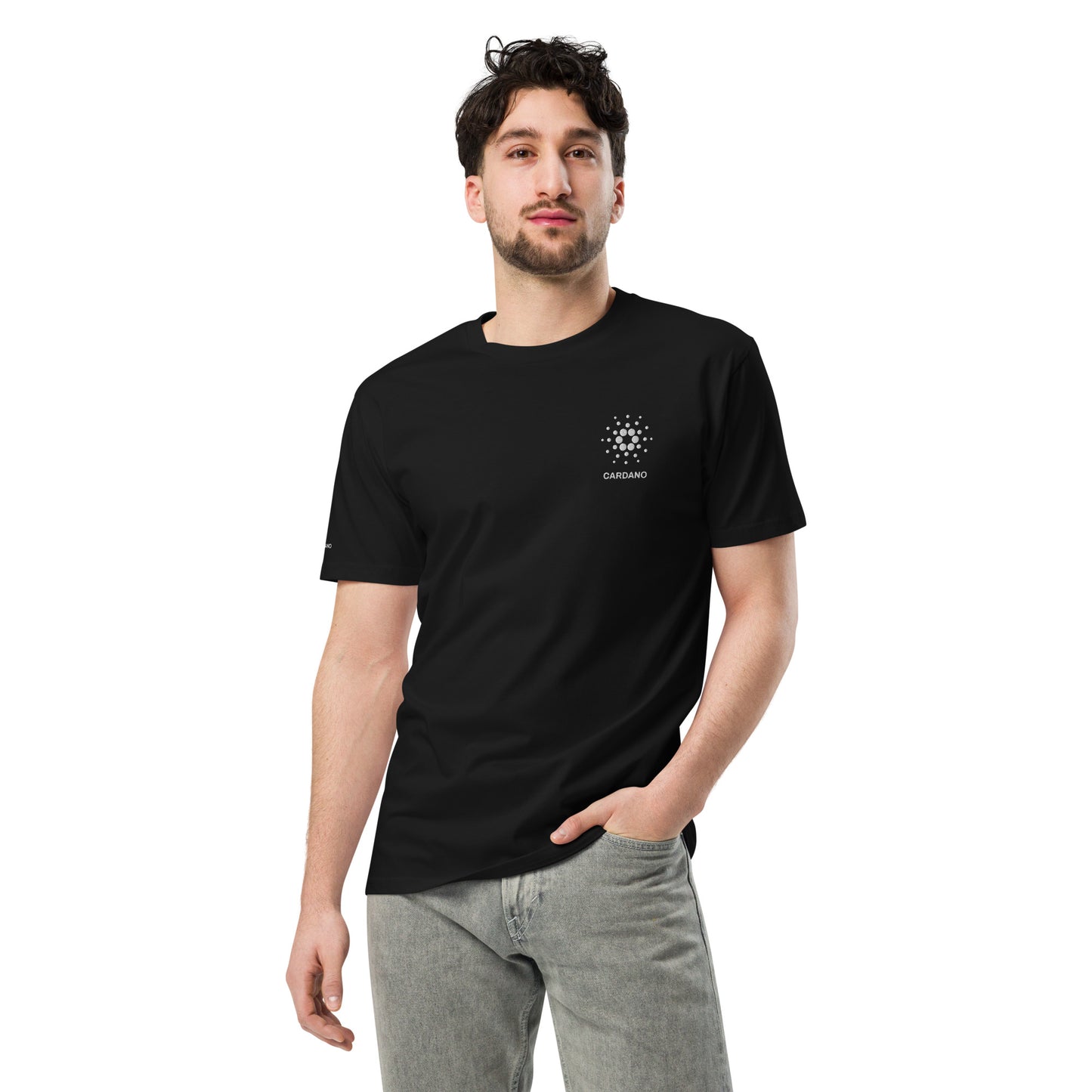 Unisex Comfort T-Shirt - Cardano Logo, Stacked