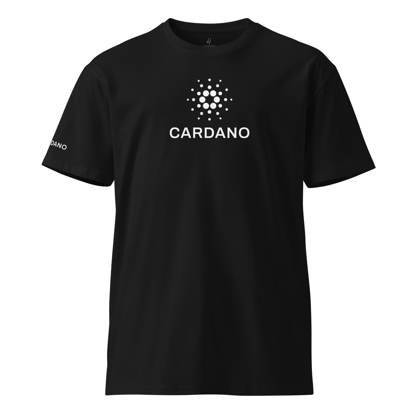Unisex Comfort T-Shirt - Large Cardano Logo, Stacked