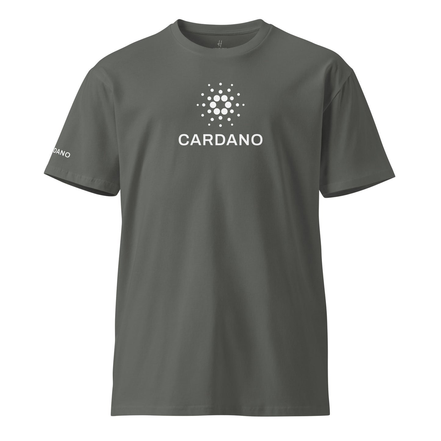 Unisex Comfort T-Shirt - Large Cardano Logo, Stacked