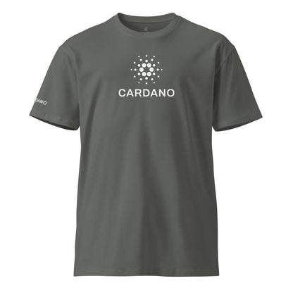 Unisex Comfort T-Shirt - Large Cardano Logo, Stacked
