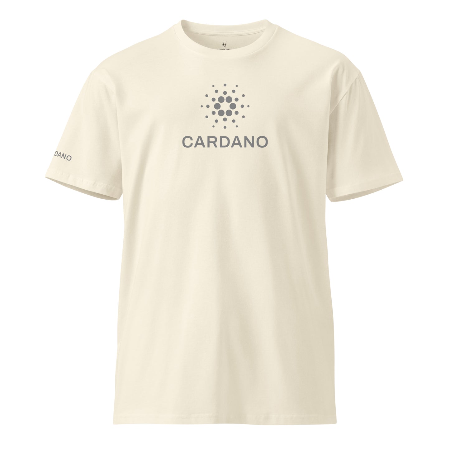 Unisex Comfort T-Shirt - Large Cardano Logo, Stacked