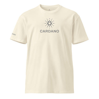 Unisex Comfort T-Shirt - Large Cardano Logo, Stacked