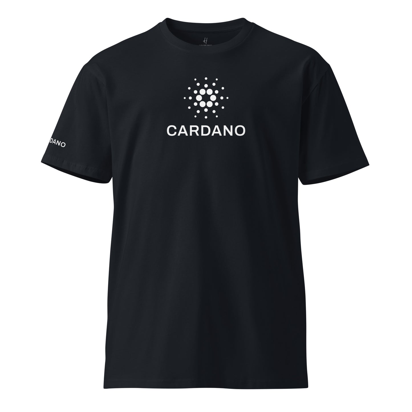 Unisex Comfort T-Shirt - Large Cardano Logo, Stacked
