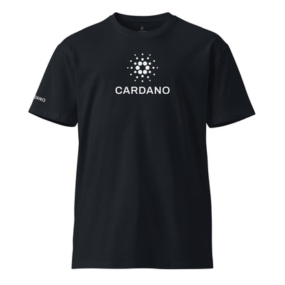 Unisex Comfort T-Shirt - Large Cardano Logo, Stacked