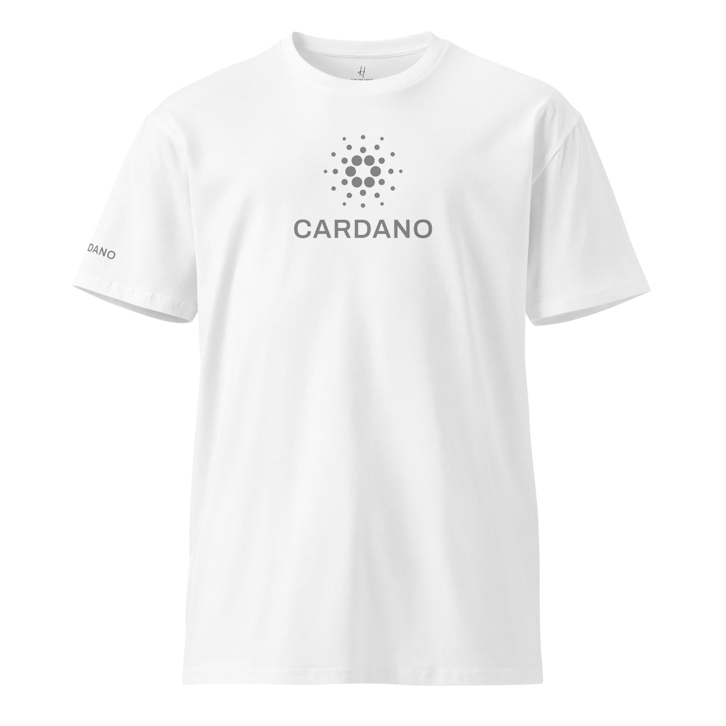 Unisex Comfort T-Shirt - Large Cardano Logo, Stacked