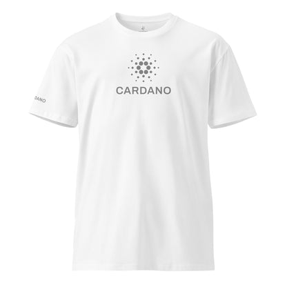 Unisex Comfort T-Shirt - Large Cardano Logo, Stacked
