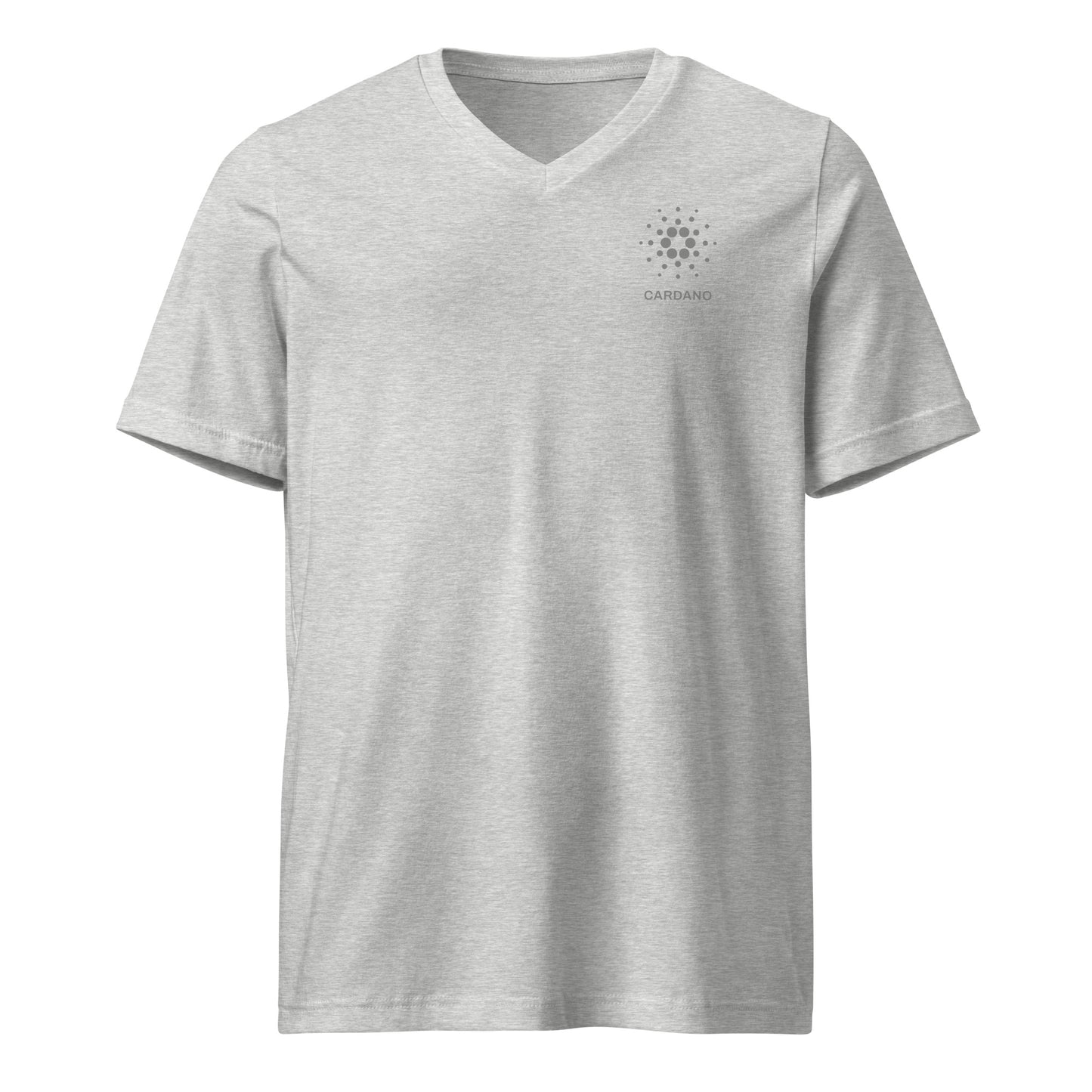 Unisex Signature V-Neck T-Shirt - Cardano Logo, Stacked