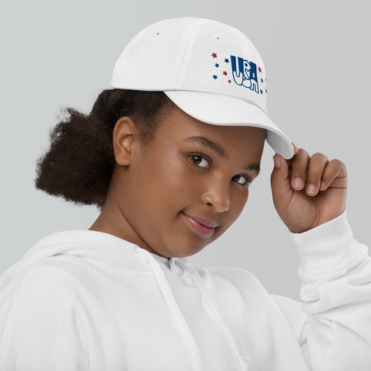Embroidered USA baseball cap