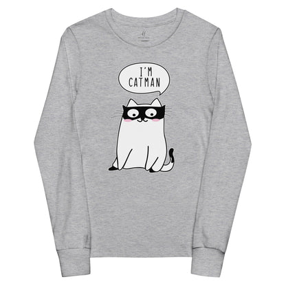 Youth long sleeve tee - I'm Catman