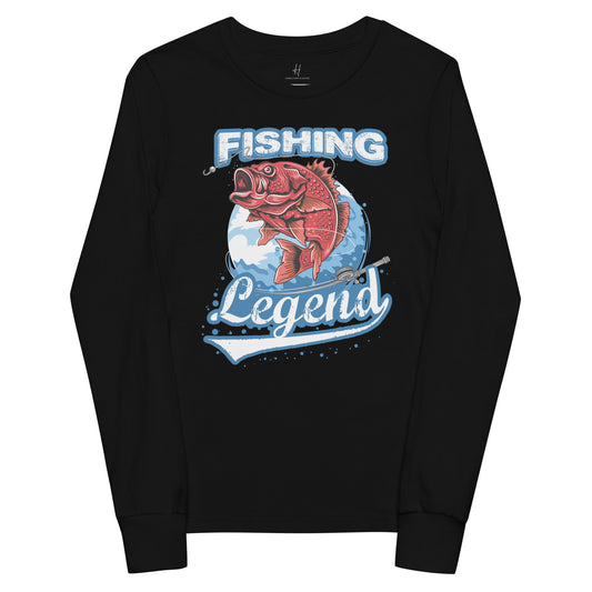 Youth long sleeve tee - Fishing Legend