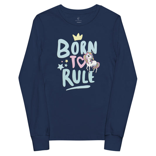 Youth long sleeve tee - Born to rule