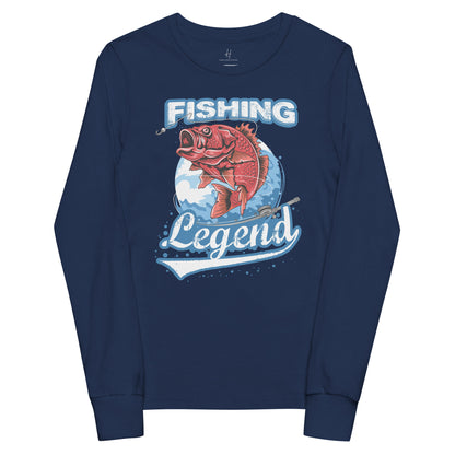 Youth long sleeve tee - Fishing Legend