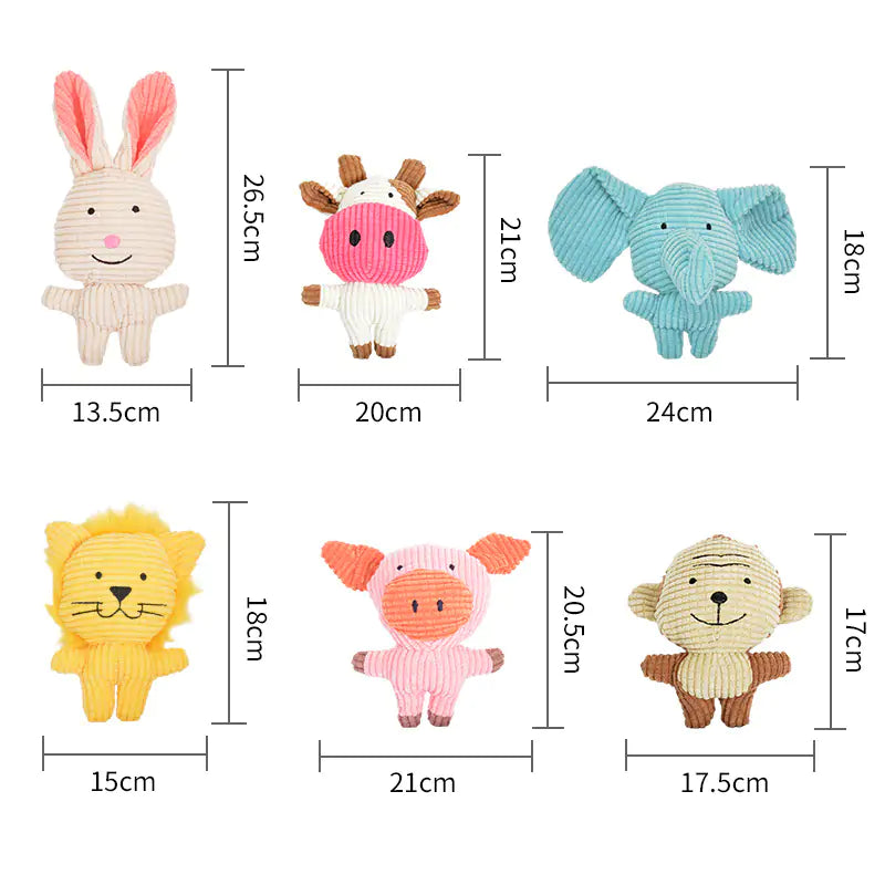 PetPals Squeaky Pet Toys