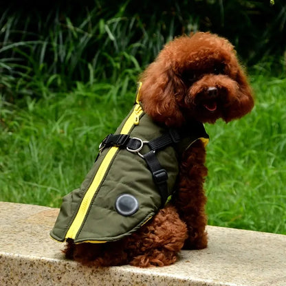 RainShield Waterproof Dog Coat With Harness