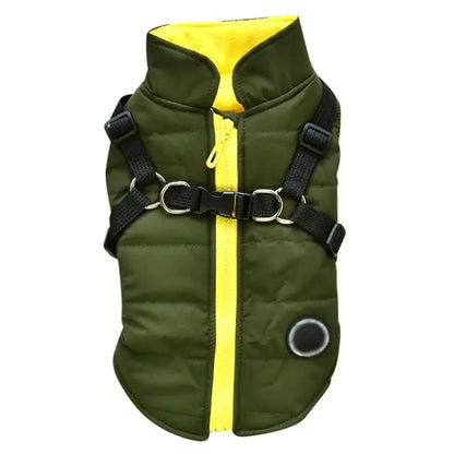 RainShield Waterproof Dog Coat With Harness