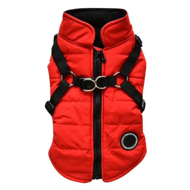 RainShield Waterproof Dog Coat With Harness